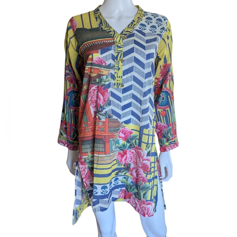 Beechtree Floral Geometric Tunic Dress